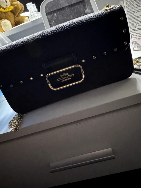 Coach Colorblock Signature Morgan Crossbody - Brown/Black/Gold - Picture 1 of 2